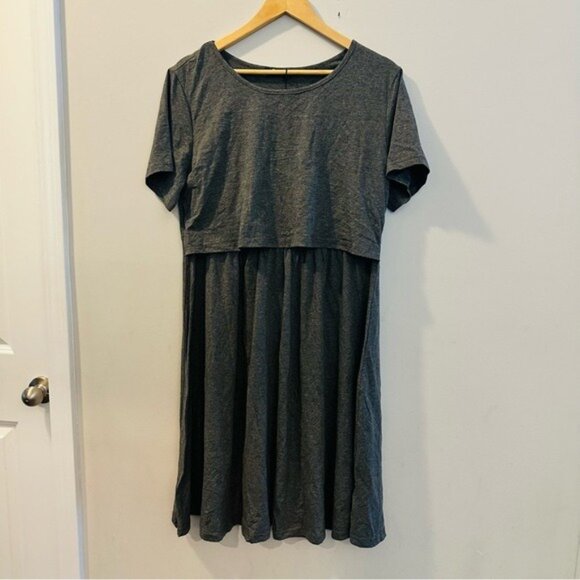 Quinee Women's Short Sleeves Maternity Dress Nursing Breastfeeding Size 2XL NWT - Picture 4 of 15